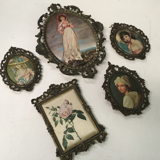 ARTWORK, Miniatures - Ornate Bronze Frames